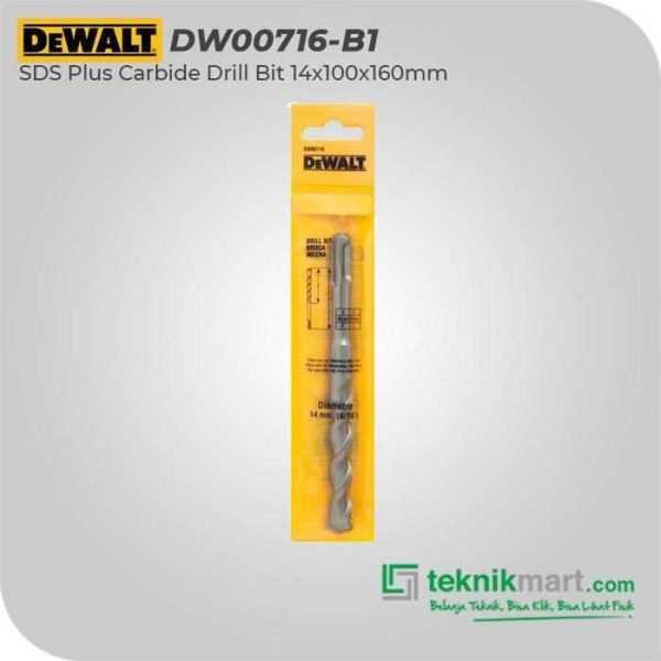 DEWALT DW00716 SDS PLUS CARBIDE DRILL BIT 14X100X160MM