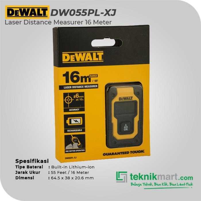 DEWALT DW055PL-XJ LASER DISTANCE MEASURER 16 METER - Image 2