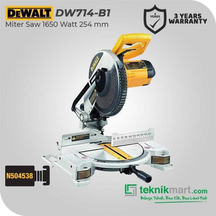 DEWALT DW714 MITER SAW 1650WATT 255MM