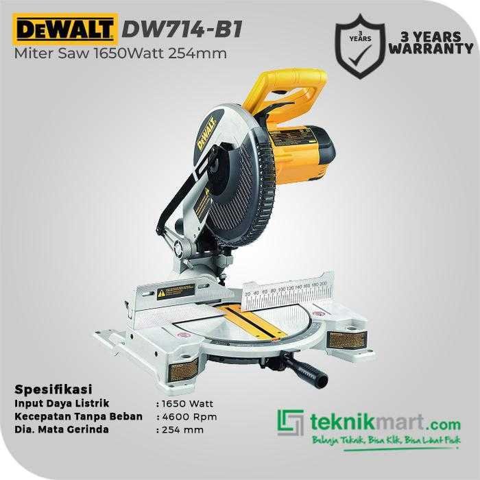 DEWALT DW714 MITER SAW 1650WATT 255MM - Image 3