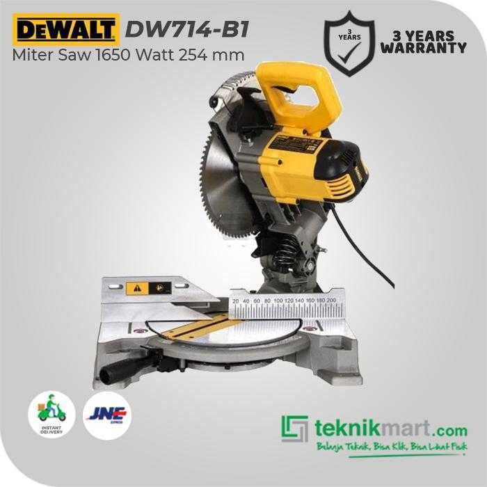 DEWALT DW714 MITER SAW 1650WATT 255MM - Image 2