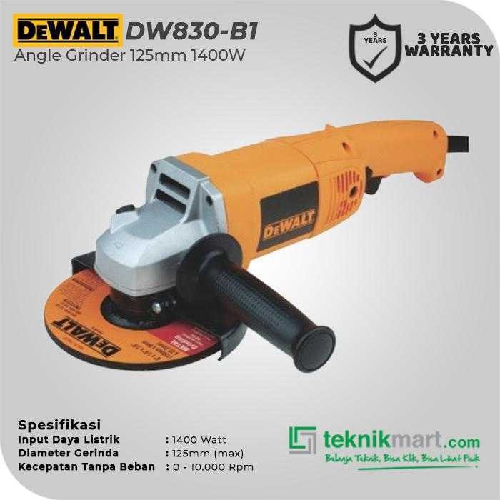 DEWALT DW830 ANGLE GRINDER 1400WATT 125MM - Image 2