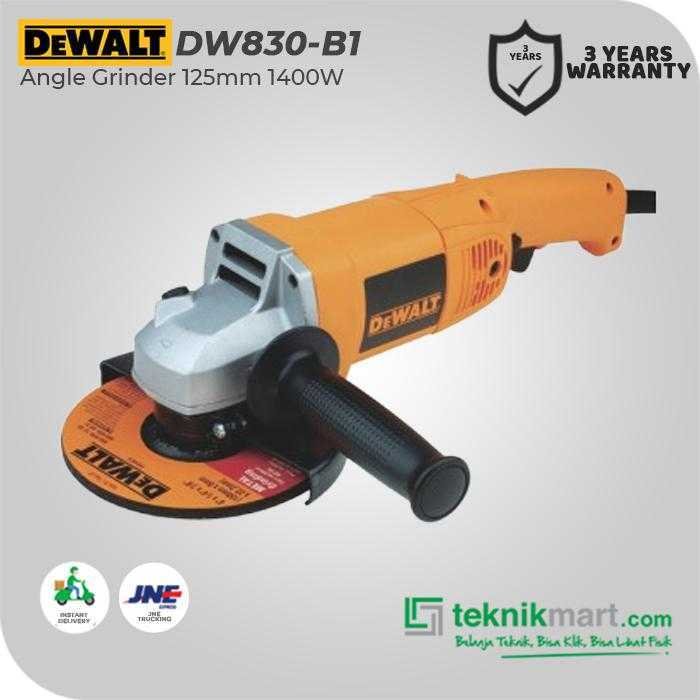 DEWALT DW830 ANGLE GRINDER 1400WATT 125MM - Image 3