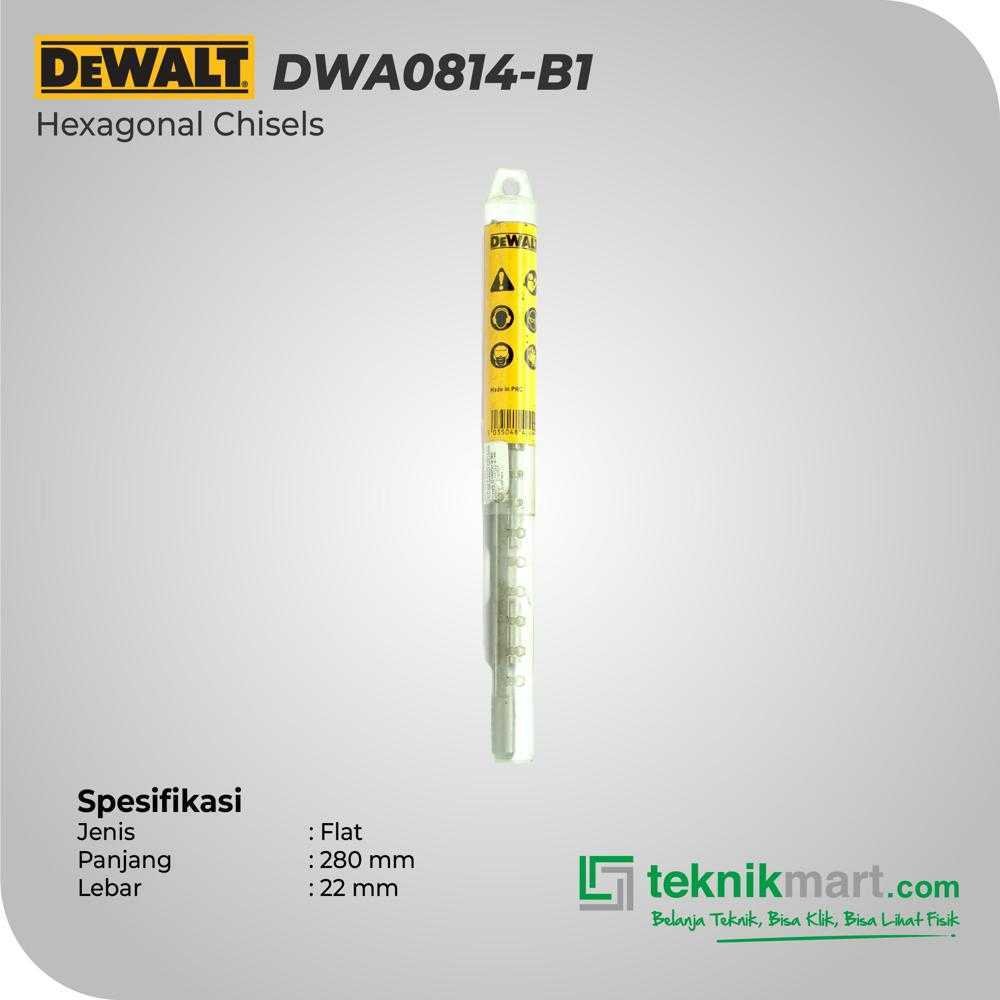 DEWALT DWA0814 HEX 17 FLAT CHISEL 280X22MM - Image 2
