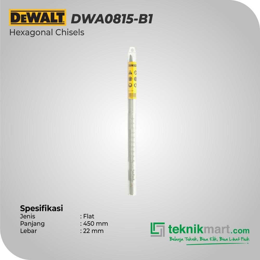 DEWALT DWA0815 HEX 17 FLAT CHISEL 450X22MM - Image 2