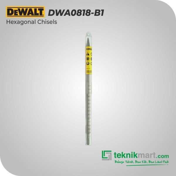 DEWALT DWA0818 HEX 17 POINTED CHISEL 450MM