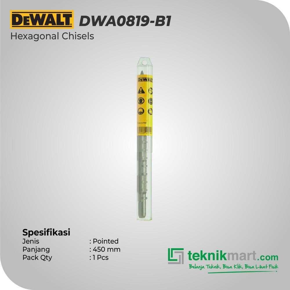DEWALT DWA0819 HEX 17 POINTED CHISEL 280MM - Image 2