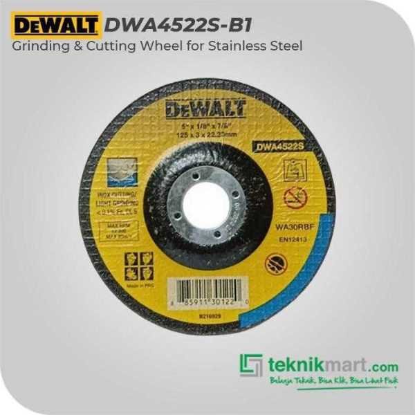 DEWALT DWA4522S GRINDING AND CUTTING FOR STAINLESS STEEL 125X3X22.2 MM