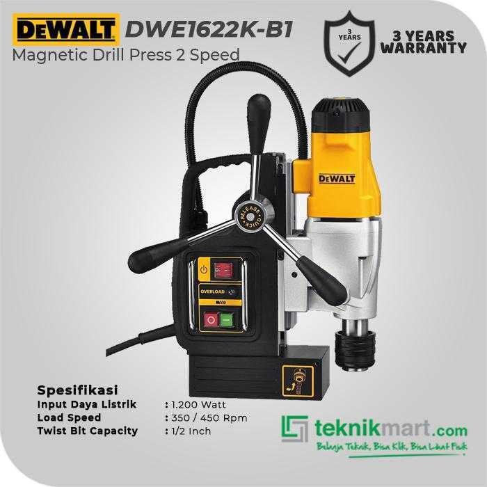 DEWALT DWE1622K MAGNETIC DRILL PRESS 50MM 2SPEED - Image 2