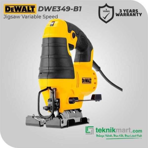 DEWALT DWE349 JIGSAW VARIABLE SPEED 650WATT 500-3200 SPM