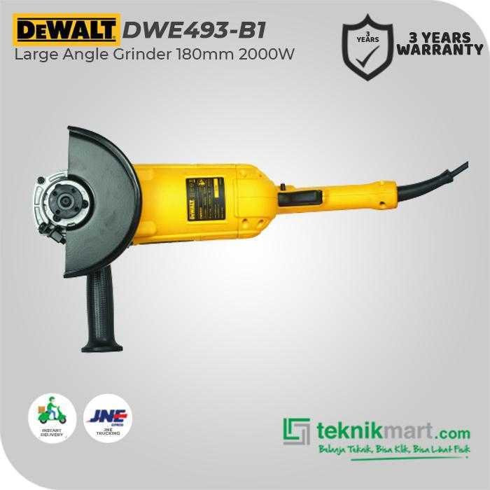 DEWALT DWE493 LARGE ANGLE GRINDER 180MM 2200WATT - Image 3