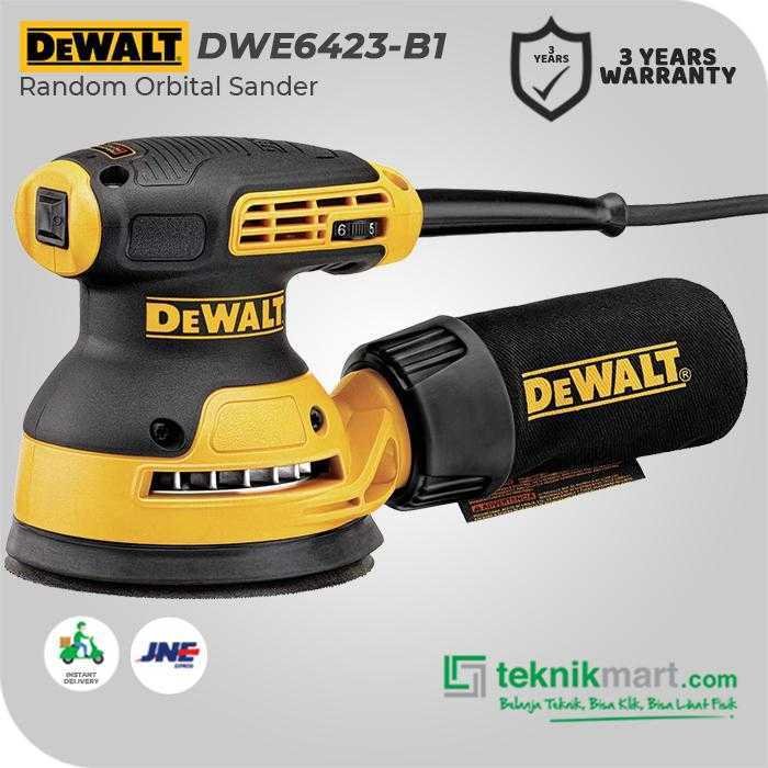 DEWALT DWE6423 RANDOM ORBITAL SANDER 230WATT 125MM - Image 3