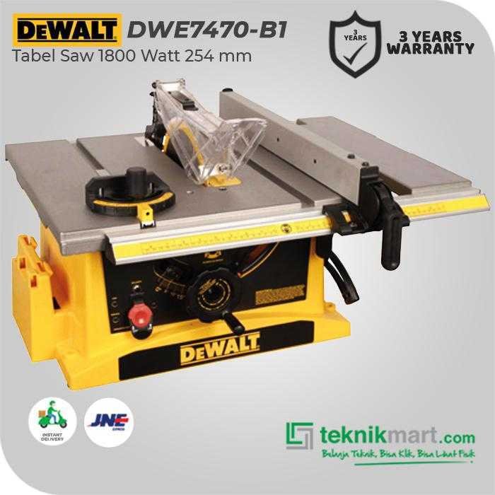 DEWALT DWE7470 TABLE SAW 1800WATT 254MM - Image 3