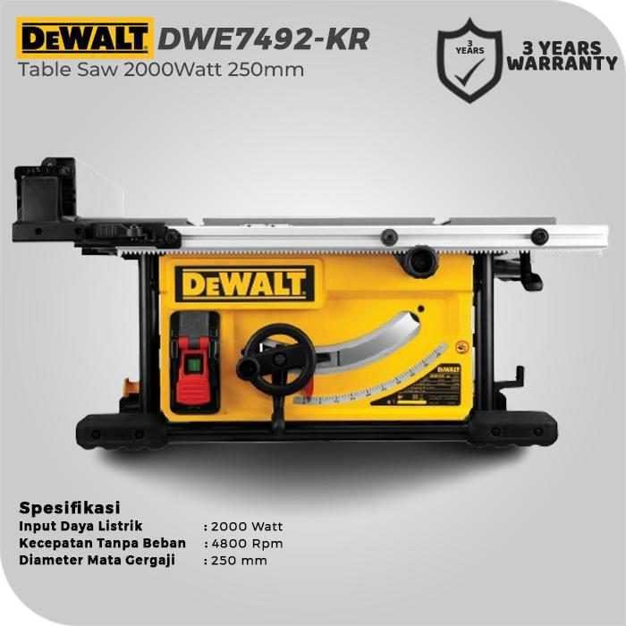 DEWALT DWE7492 TABLE SAW 2000WATT 250MM - Image 2