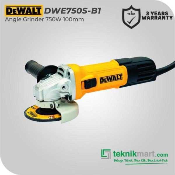 DEWALT DWE750S ANGLE GRINDER 750WATT 100MM / 4INCH