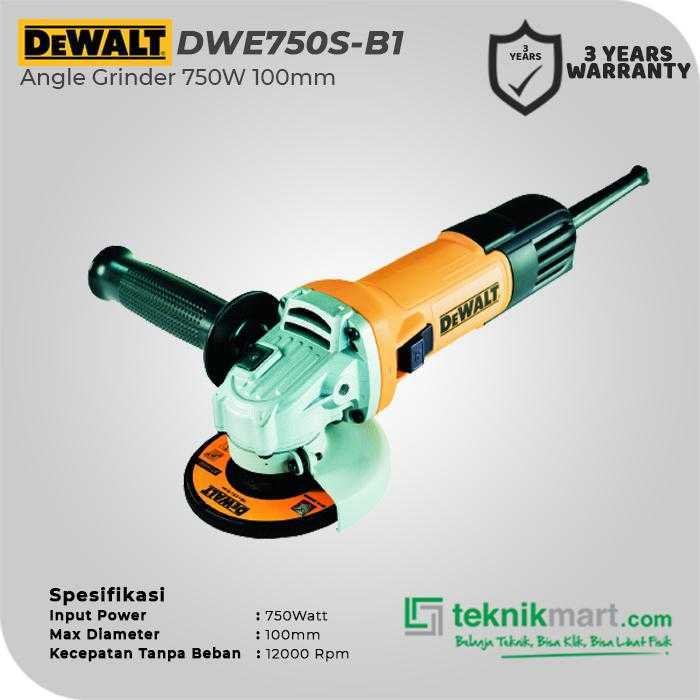 DEWALT DWE750S ANGLE GRINDER 750WATT 100MM / 4INCH - Image 2