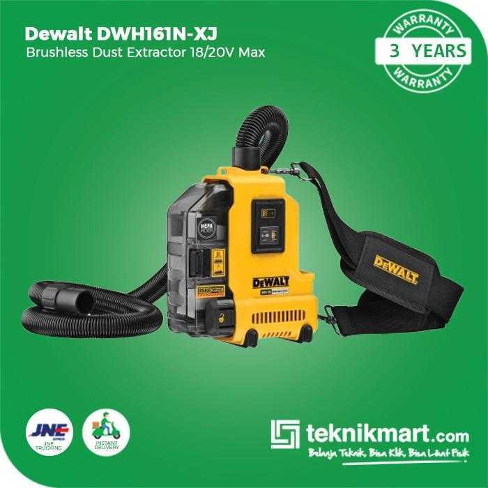 DEWALT DWH161N BRUSHLESS DUST EXTRACTOR / VACUUM CLEANER 20V MAX 0.21 LITER (UNIT ONLY) - Image 3