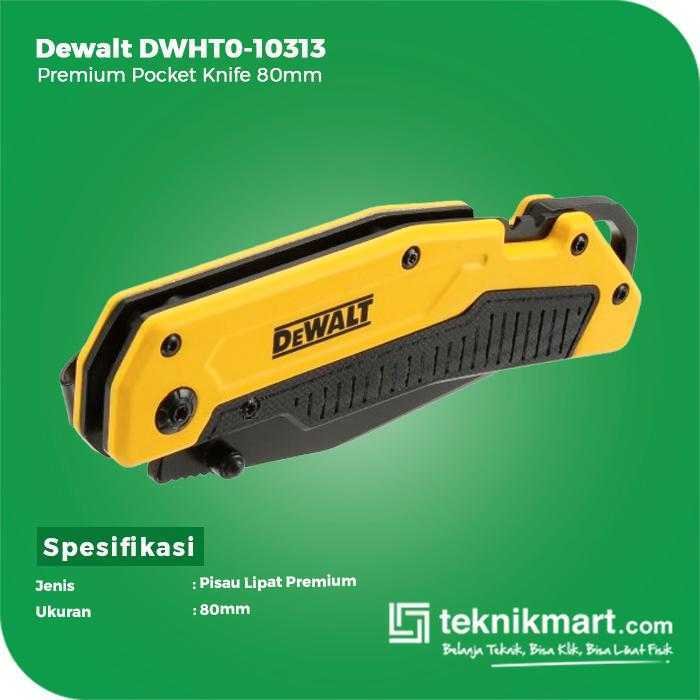 DEWALT DWHT0-10313 PREMIUM POCKET KNIFE 80MM - Image 2