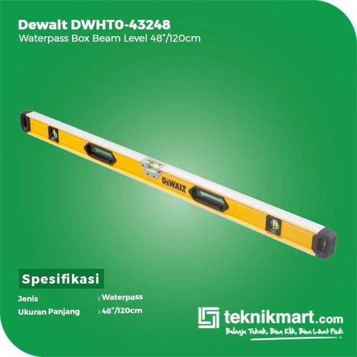 DEWALT DWHT0-43248 WATERPASS BOX BEAM LEVEL 48"/120CM