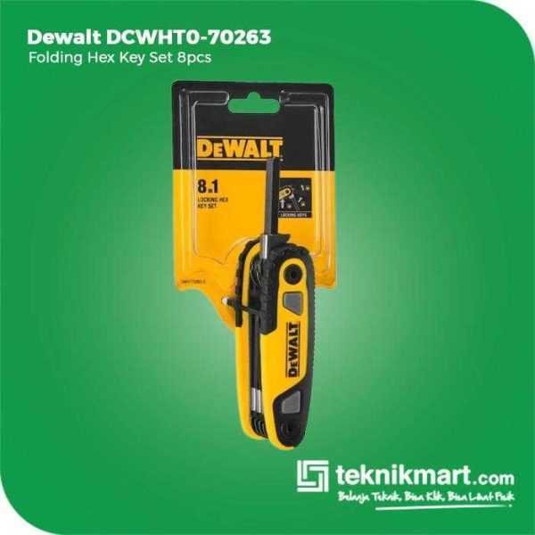 DEWALT DWHT0-70263 FOLDING HEX KEY SET (1,5,2, 2.5, 3, 4, 5, 6, 8 MM)