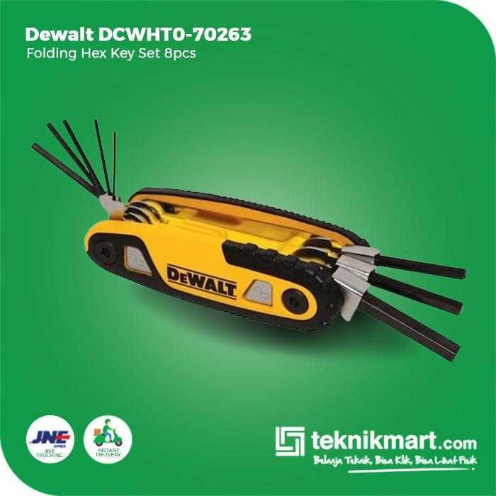 DEWALT DWHT0-70263 FOLDING HEX KEY SET (1,5,2, 2.5, 3, 4, 5, 6, 8 MM) - Image 3