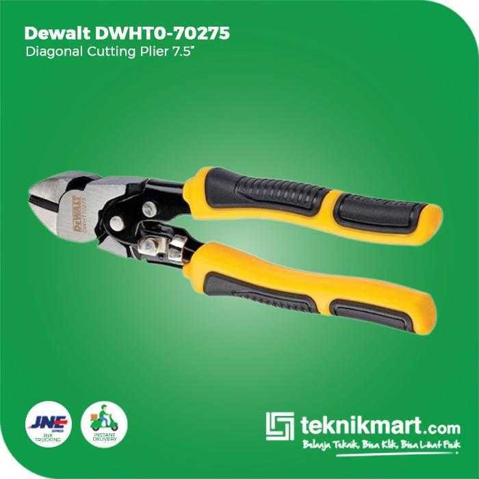DEWALT DWHT0-70275 DIAGONAL CUTTING PLIERS 7.5 INCH - Image 3