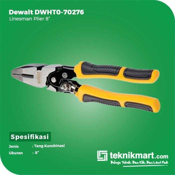 DEWALT DWHT0-70276 LINESMAN PLIERS 8 INCH - Image 2