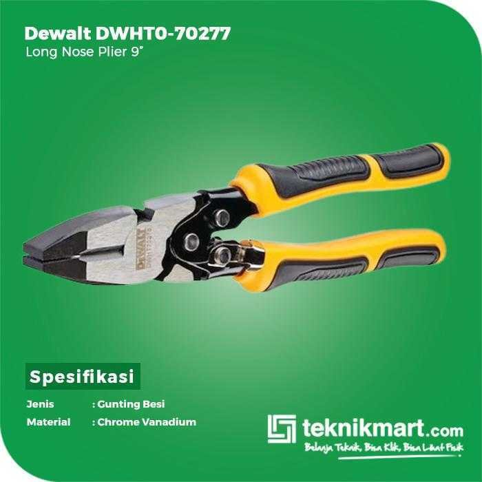 DEWALT DWHT0-70277 LONG NOISE PLIERS 9 INCH - Image 2