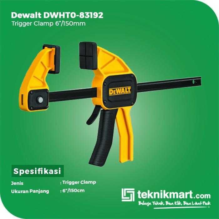 DEWALT DWHT0-83192 TRIGGER CLAMP 150MM/6" - Image 2