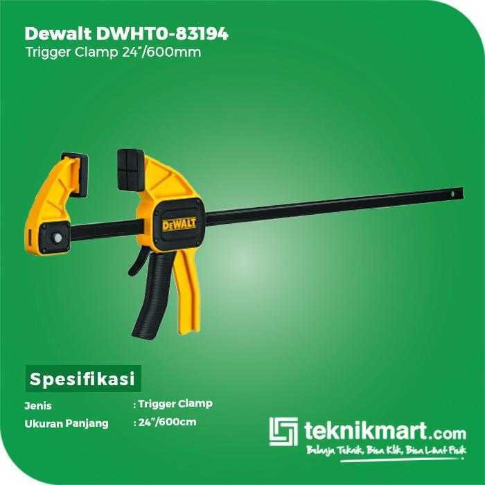 DEWALT DWHT0-83194 TRIGGER CLAMP 600MM/24" - Image 2
