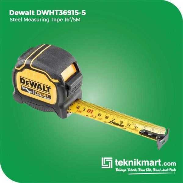 DEWALT DWHT36915-5 STEEL MEASURING TAPE 5M/16" X 32MM (TOUGH SERIES)