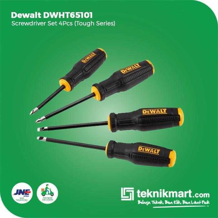 DEWALT DWHT65101 SCREWDRIVER SET 4 PCS (TOUGH SERIES) - Image 3