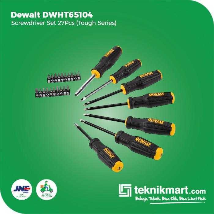 DEWALT DWHT65104 SCREWDRIVER SET 27 PCS (TOUGH SERIES) - Image 3
