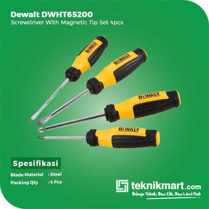 DEWALT DWHT65200 SCREWDRIVER SET 4PCS WITH MAGNETIC TIP - Image 3