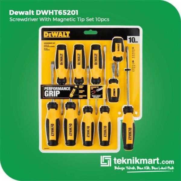 DEWALT DWHT65201 SCREWDRIVER SET 10PCS WITH MAGNETIC TIP