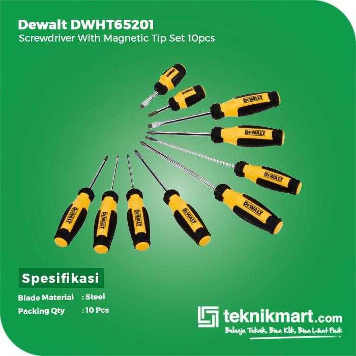 DEWALT DWHT65201 SCREWDRIVER SET 10PCS WITH MAGNETIC TIP - Image 2
