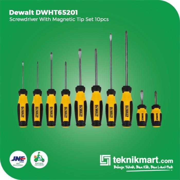 DEWALT DWHT65201 SCREWDRIVER SET 10PCS WITH MAGNETIC TIP - Image 3