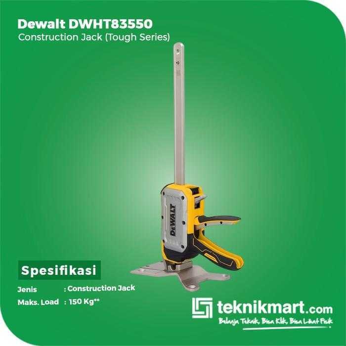 DEWALT DWHT83550 CONSTRUCTION JACK (TOUGH SERIES) - Image 2