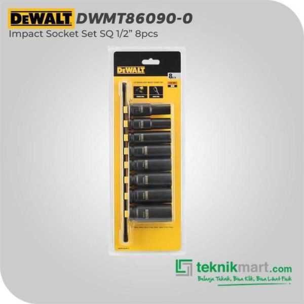 DEWALT DWMT86090 IMPACT SOCKET SET SQ1/2INCH 8PCS