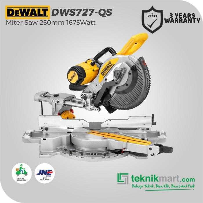 DEWALT DWS727 MITER SAW 1675WATT 250MM 4.000 RPM - Image 3
