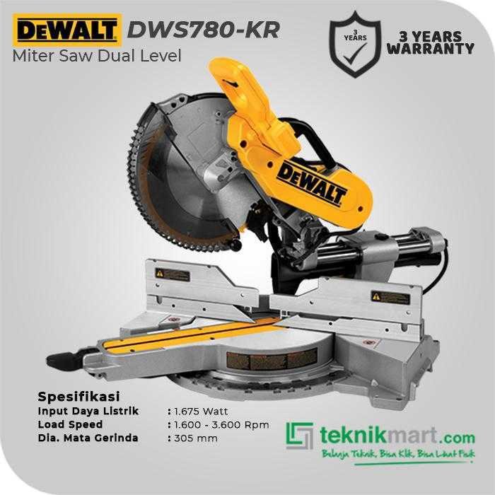 DEWALT DWS780 MITER SAW SLIDE 1675WATT 305MM - Image 2