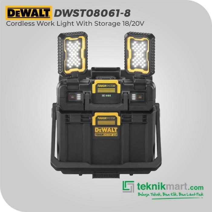 DEWALT DWST08061-8 CORDLESS WORK LIGHT WITH STORAGE TOUGHSYSTEM 2.0 18/20VOLT MAX (UNIT ONLY)