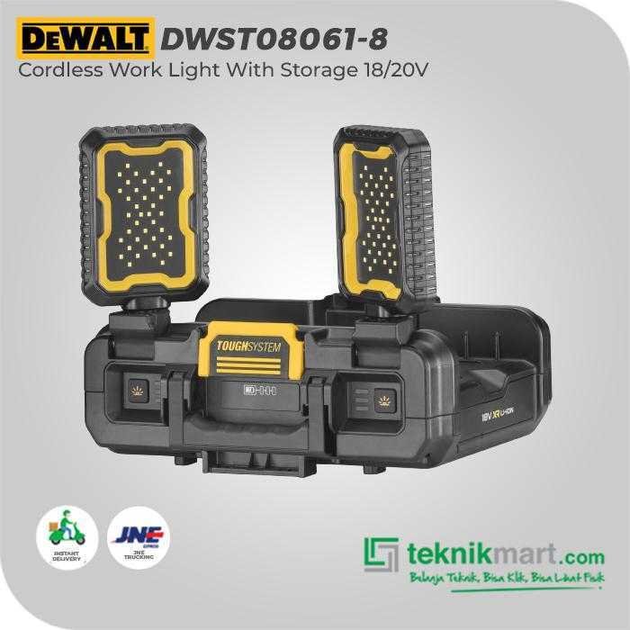 DEWALT DWST08061-8 CORDLESS WORK LIGHT WITH STORAGE TOUGHSYSTEM 2.0 18/20VOLT MAX (UNIT ONLY) - Image 3
