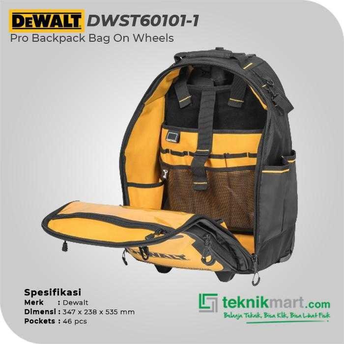 DEWALT DWST60101-1 PRO BACKPACK BAG ON WHEELS - Image 2
