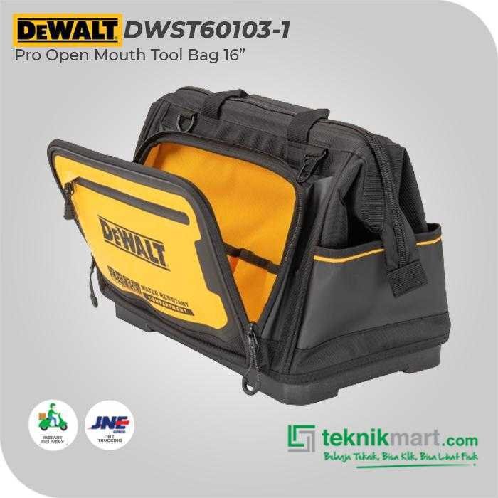 DEWALT DWST60103-1 PRO TOOL BAG OPEN MOUTH 16" - Image 3