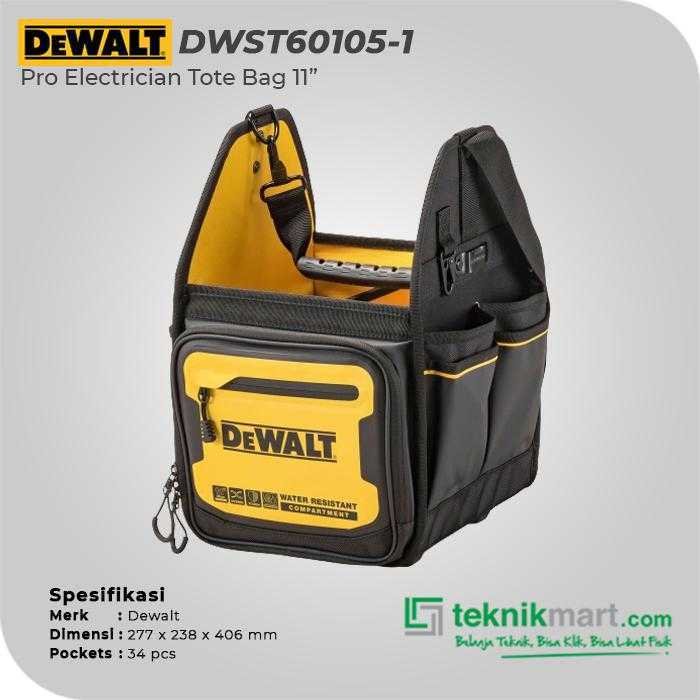 DEWALT DWST60105-1 PRO ELECTRICIAN TOTE BAG 11" - Image 2