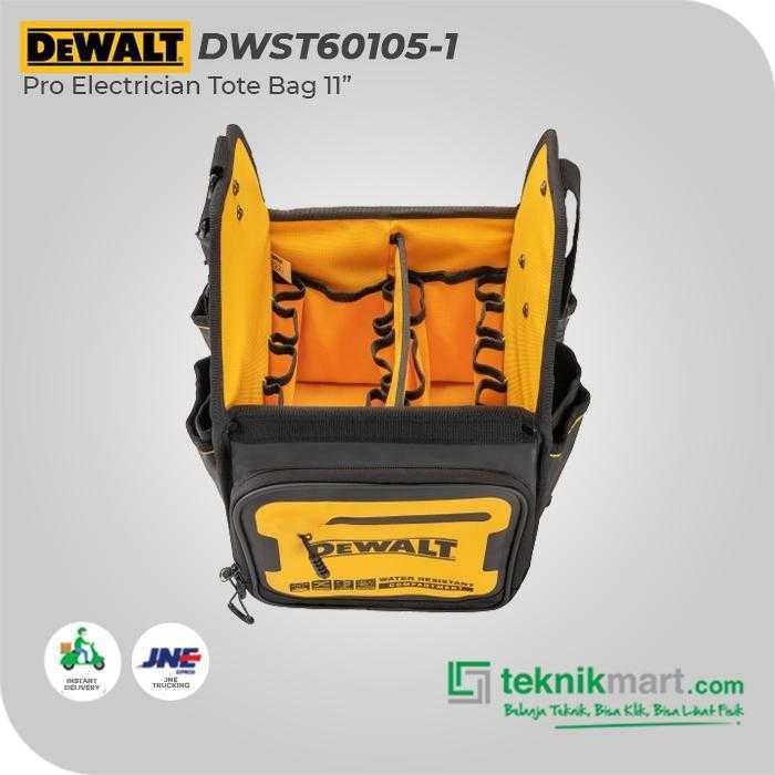 DEWALT DWST60105-1 PRO ELECTRICIAN TOTE BAG 11" - Image 3