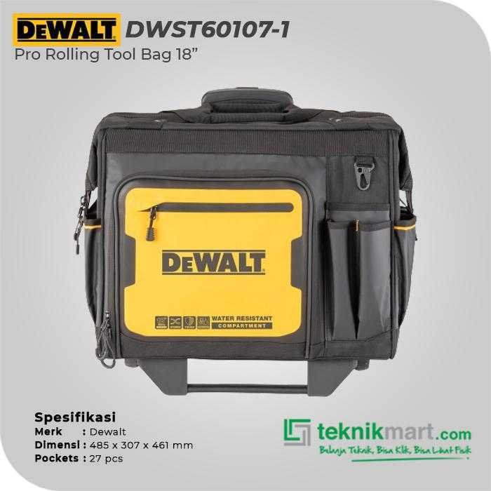DEWALT DWST60107-1 PRO ROLLING TOOL BAG 18" - Image 2