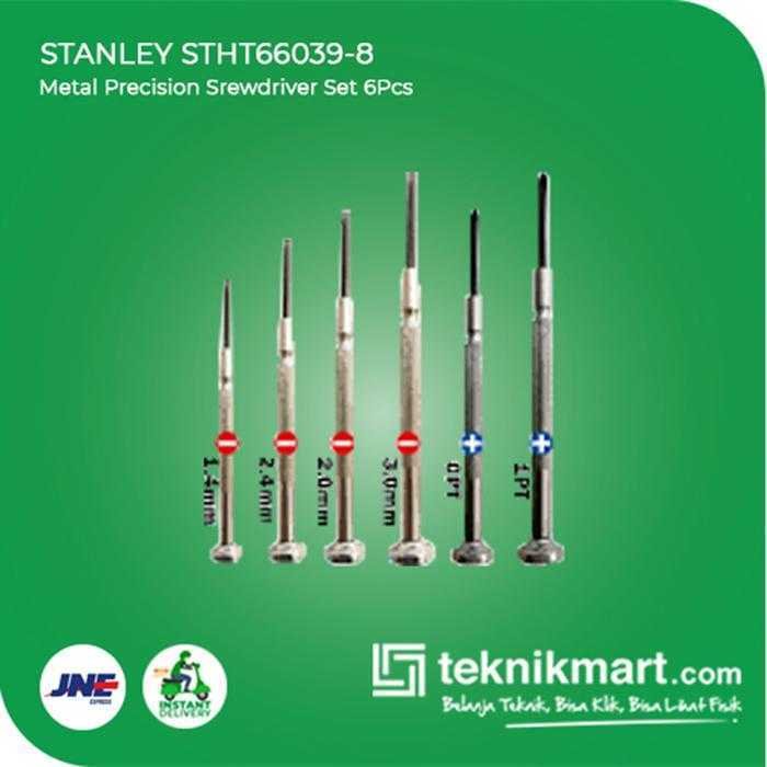 STANLEY STHT66039-8 METAL PRECISION SREWDRIVER SET (RED CASE) 6PCS - Image 3