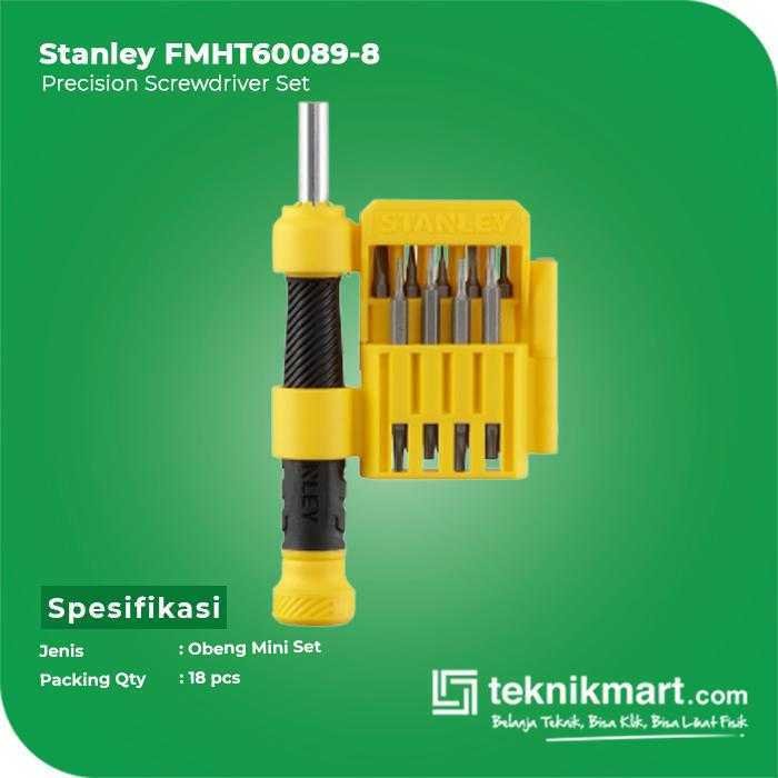 STANLEY FMHT60089-8 SCREWDRIVER PRECISION SET 18PCS - Image 2